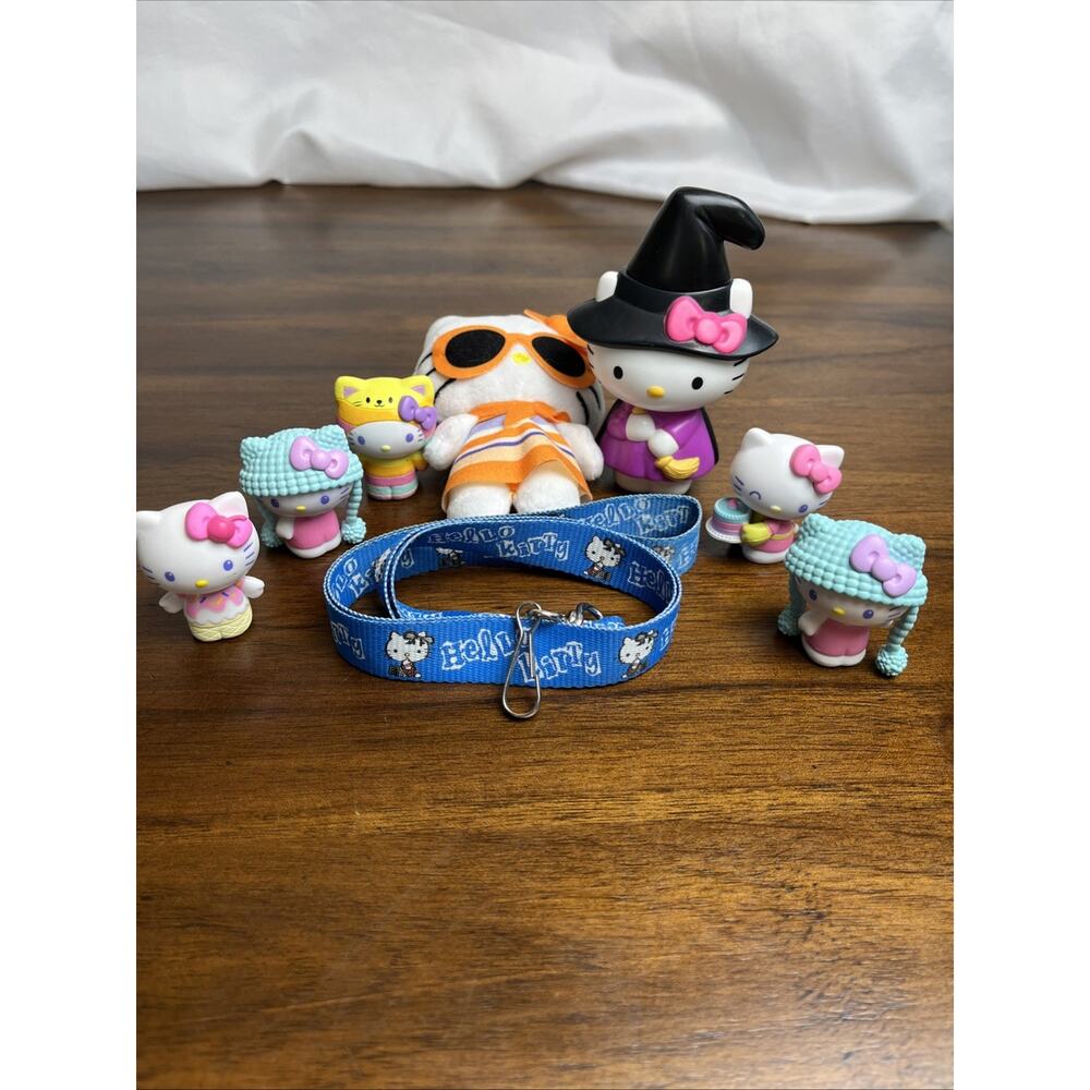 Hello Kitty My Melody Keroppi Figure Lot Assorted Characters Collection Lanyard - Picture 2 of 12